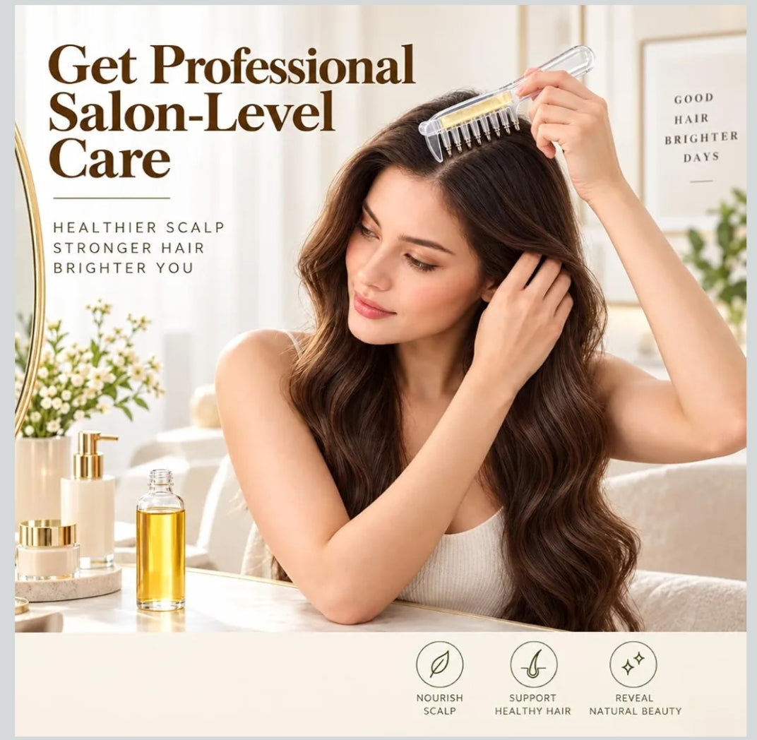 Applicator Massage Hair Comb for Scalp Massage