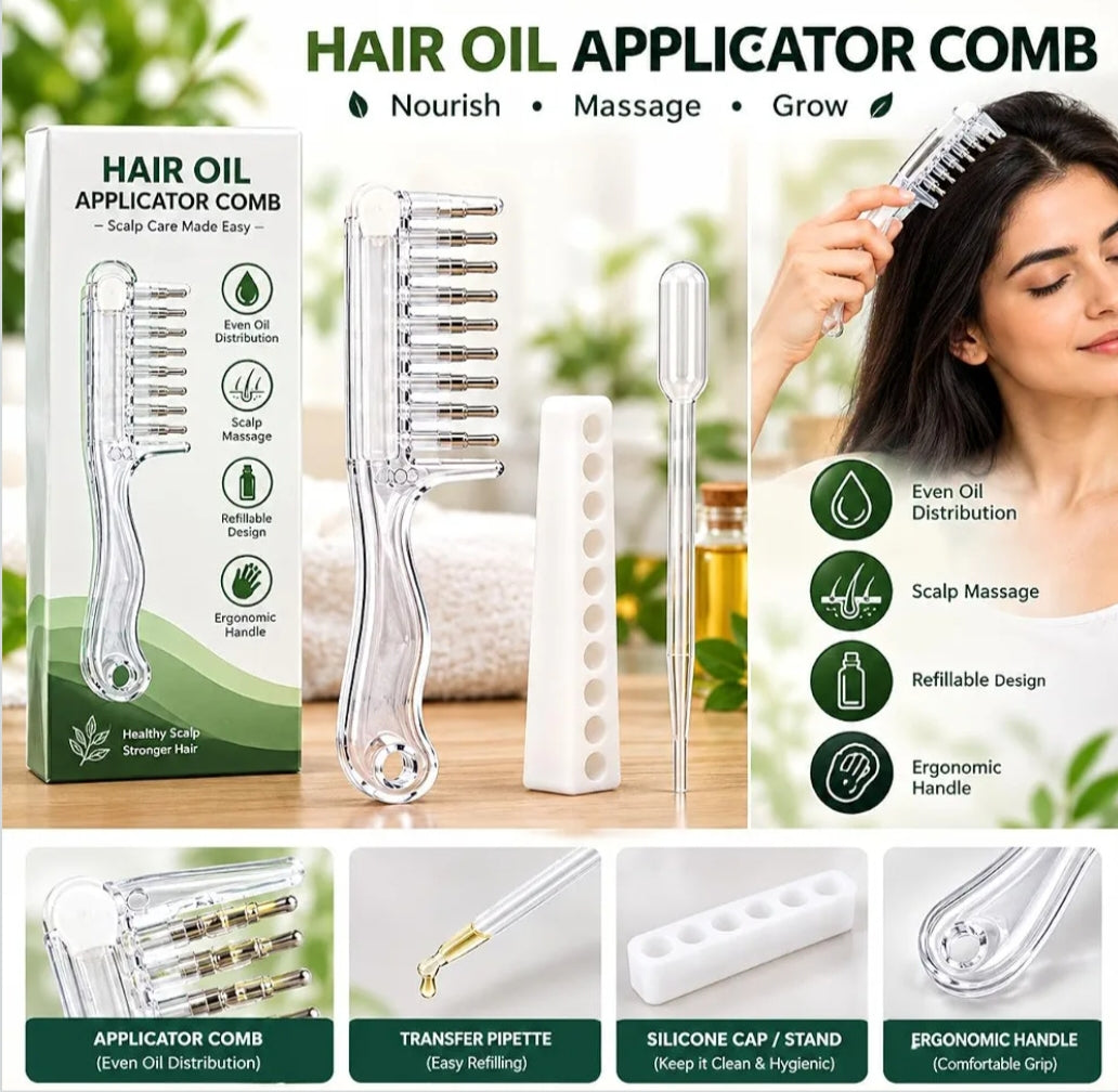 Applicator Massage Hair Comb for Scalp Massage