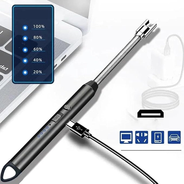 🔥 Rechargeable Electric Candle Lighter – Long Neck & Stylish Design