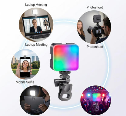 🌈 RGB Pocket Camp Light – Portable LED Camera .