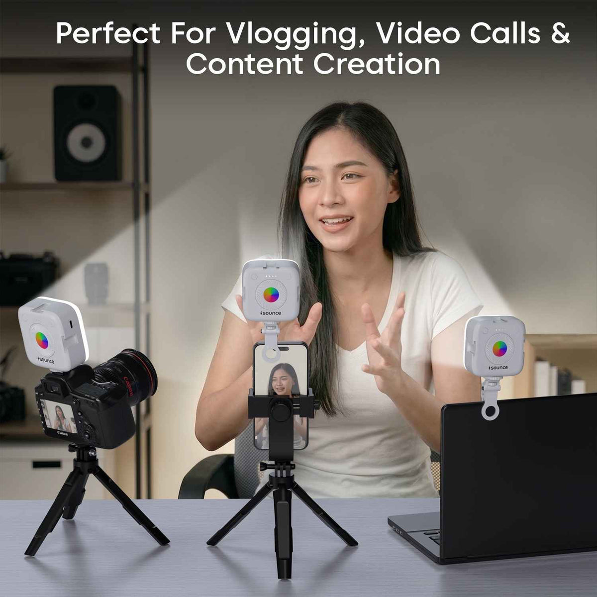 🌈 RGB Pocket Camp Light – Portable LED Camera .